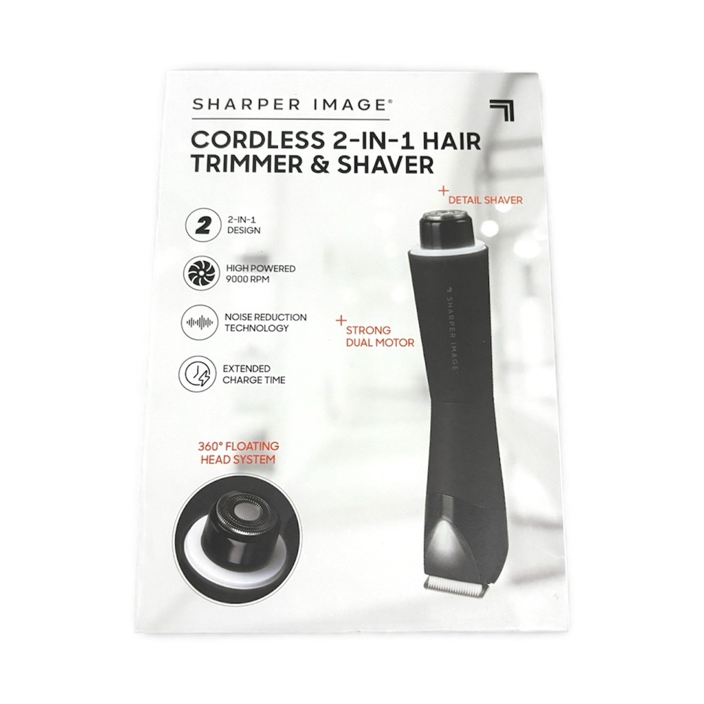 Sharper Image Cordless 2 in 1 Hair Trim & Shave New NIB - Picture 2 of 4